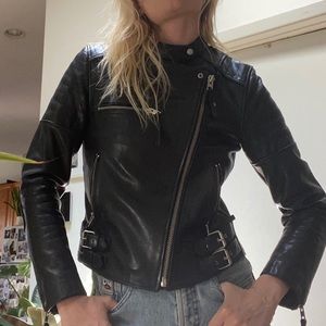 All Saints Leather Biker Jacket